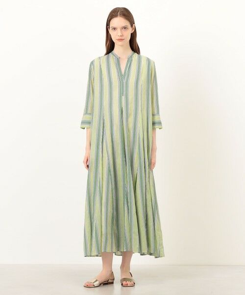 TOMORROWLAND / トゥモローランド ロング・マキシ丈ワンピース | ne Quittez pas Cotton Voile Stripe ワンピース | 詳細1