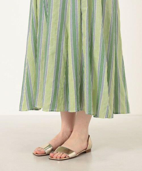 TOMORROWLAND / トゥモローランド ロング・マキシ丈ワンピース | ne Quittez pas Cotton Voile Stripe ワンピース | 詳細8