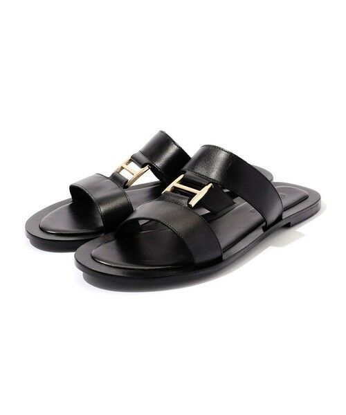TOMORROWLAND / トゥモローランド サンダル | TOMORROWLAND バックル フラットサンダル（19 ブラック）