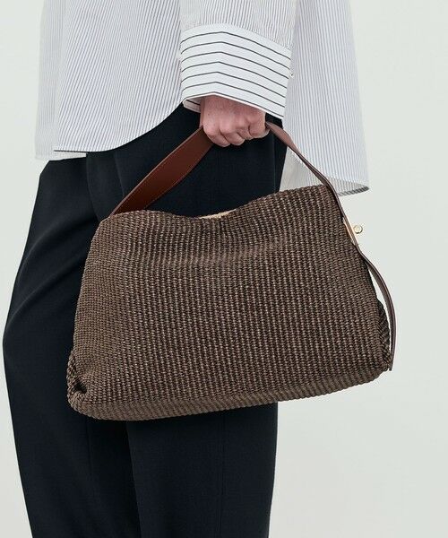 TOMORROWLAND / トゥモローランド ハンドバッグ | VIOLAd'ORO ラフィアシート ワンハンドルバッグ | 詳細1