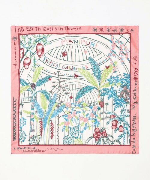 TOMORROWLAND / トゥモローランド バンダナ・スカーフ | MANIPURI GARDEN シルクスカーフ | 詳細2