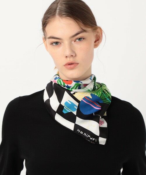TOMORROWLAND / トゥモローランド バンダナ・スカーフ | MANIPURI SHANGRI-LA シルクスカーフ | 詳細1