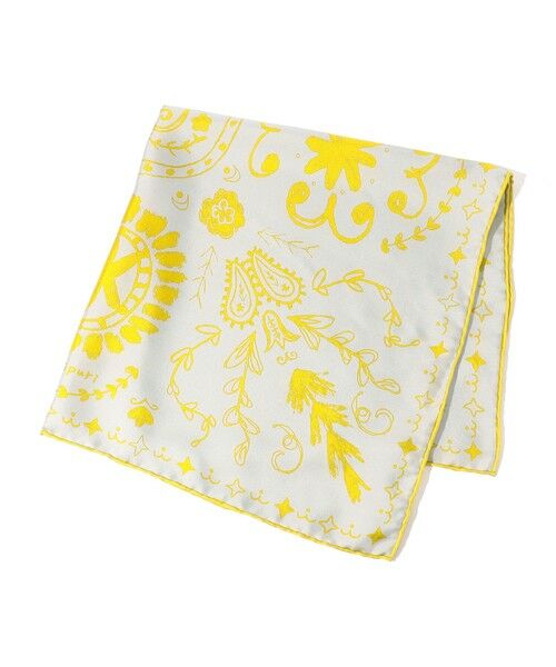 TOMORROWLAND / トゥモローランド バンダナ・スカーフ | MANIPURI BANDANA シルクスカーフ（14 イエロー系）