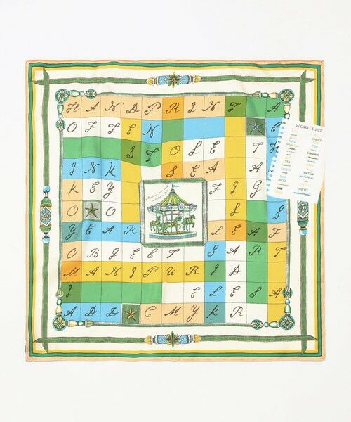 TOMORROWLAND / トゥモローランド バンダナ・スカーフ | MANIPURI CROSSWORD シルクスカーフ | 詳細2