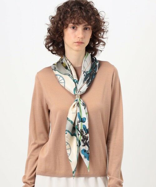 TOMORROWLAND / トゥモローランド バンダナ・スカーフ | manipuri CARRIAGE シルクスカーフ | 詳細1