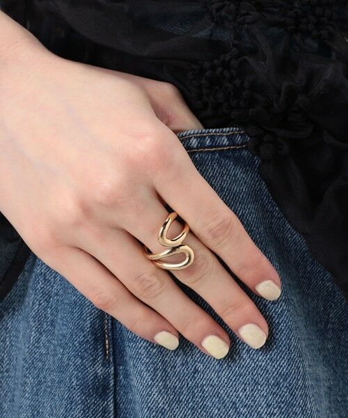 TOMORROWLAND / トゥモローランド リング | 【別注】PHILIPPE AUDIBERT ゴールド スカーフリング | 詳細1