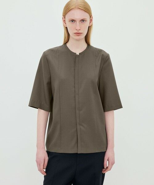 TOMORROWLAND / トゥモローランド シャツ・ブラウス | Super120'sウォッシャブルウール ハーフスリーブシャツ | 詳細2