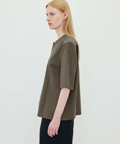 TOMORROWLAND / トゥモローランド シャツ・ブラウス | Super120'sウォッシャブルウール ハーフスリーブシャツ | 詳細3