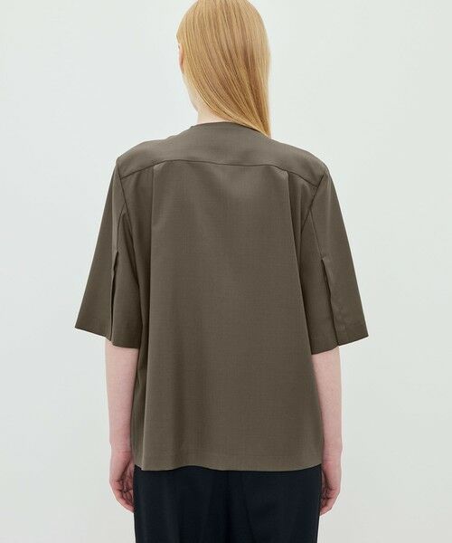 TOMORROWLAND / トゥモローランド シャツ・ブラウス | Super120'sウォッシャブルウール ハーフスリーブシャツ | 詳細4