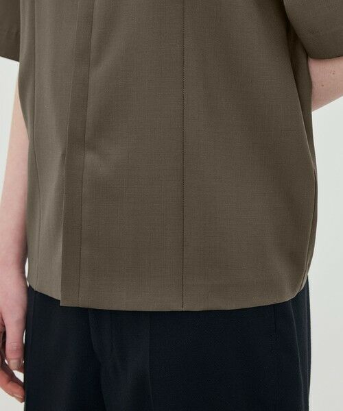 TOMORROWLAND / トゥモローランド シャツ・ブラウス | Super120'sウォッシャブルウール ハーフスリーブシャツ | 詳細9