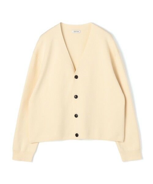 TOMORROWLAND / トゥモローランド カーディガン・ボレロ | ELS cotton Vネックカーディガン（11 バニラホワイト）