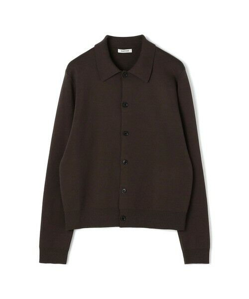 TOMORROWLAND / トゥモローランド カーディガン・ボレロ | ELS cotton ポロカーディガン（49 ダークブラウン）