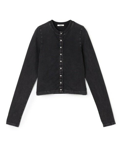 TOMORROWLAND / トゥモローランド カーディガン・ボレロ | ストレッチコットンガーメントダイ カーディガン（19 ブラック）