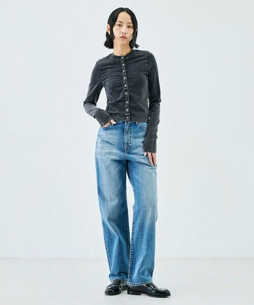 TOMORROWLAND / トゥモローランド カーディガン・ボレロ | ストレッチコットンガーメントダイ カーディガン | 詳細1