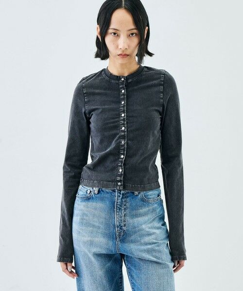 TOMORROWLAND / トゥモローランド カーディガン・ボレロ | ストレッチコットンガーメントダイ カーディガン | 詳細2