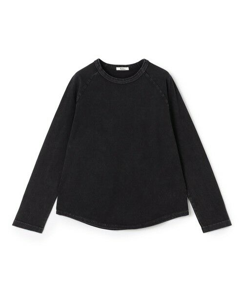 TOMORROWLAND / トゥモローランド Tシャツ | コットンガーメントダイ ロングスリーブプルオーバー（19 ブラック）