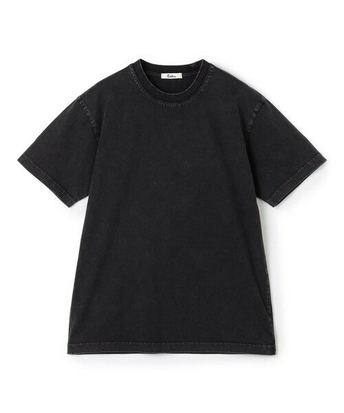 TOMORROWLAND / トゥモローランド Tシャツ | コットンガーメントダイ ショートスリーブプルオーバー（19 ブラック）