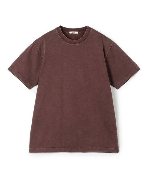 TOMORROWLAND / トゥモローランド Tシャツ | コットンガーメントダイ ショートスリーブプルオーバー（37 ダークレッド）