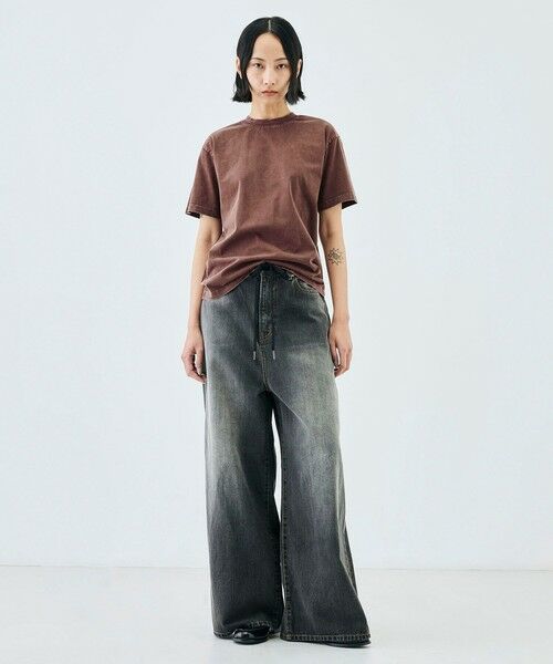 TOMORROWLAND / トゥモローランド Tシャツ | コットンガーメントダイ ショートスリーブプルオーバー | 詳細1