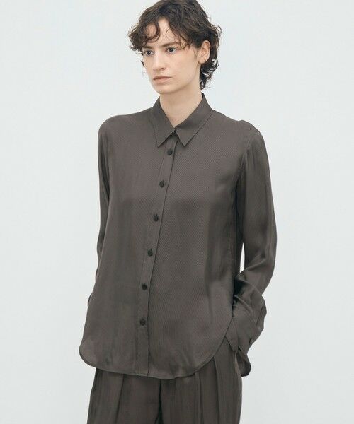 TOMORROWLAND / トゥモローランド シャツ・ブラウス | レーヨンハウンドトゥース レギュラーカラーシャツ | 詳細2