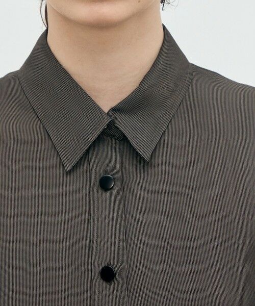 TOMORROWLAND / トゥモローランド シャツ・ブラウス | レーヨンハウンドトゥース レギュラーカラーシャツ | 詳細5