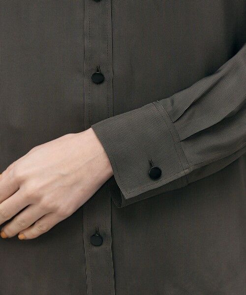 TOMORROWLAND / トゥモローランド シャツ・ブラウス | レーヨンハウンドトゥース レギュラーカラーシャツ | 詳細7