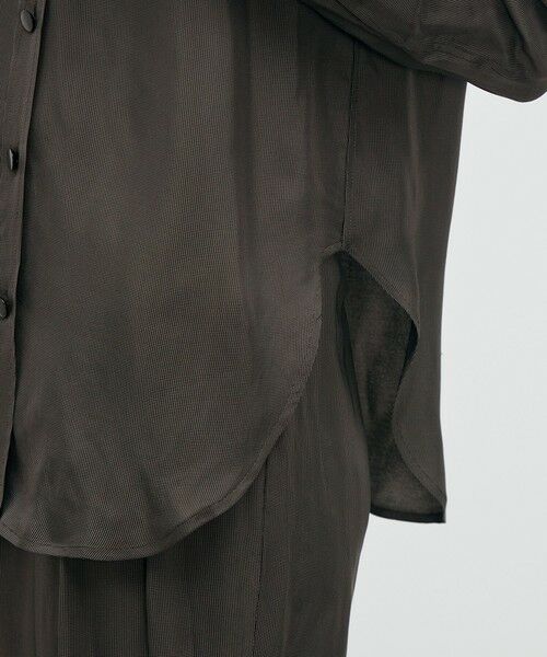 TOMORROWLAND / トゥモローランド シャツ・ブラウス | レーヨンハウンドトゥース レギュラーカラーシャツ | 詳細8