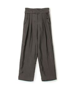 TOMORROWLAND / トゥモローランド カーゴパンツ | レーヨンハウンドトゥース ベルテッド2タックパンツ