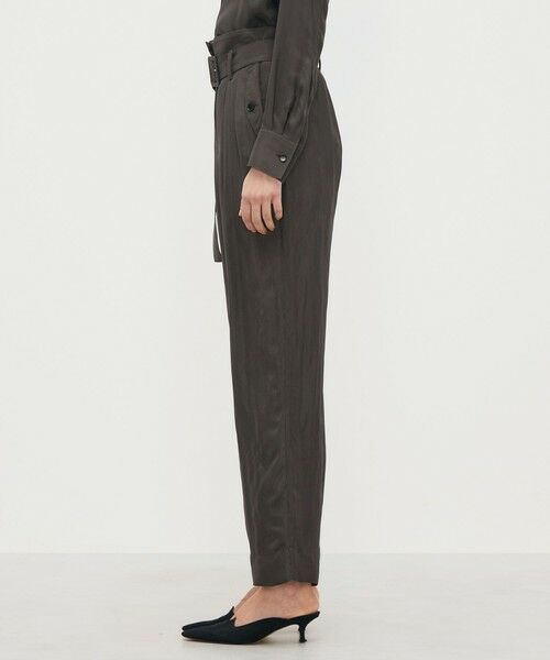 TOMORROWLAND / トゥモローランド カーゴパンツ | レーヨンハウンドトゥース ベルテッド2タックパンツ | 詳細3