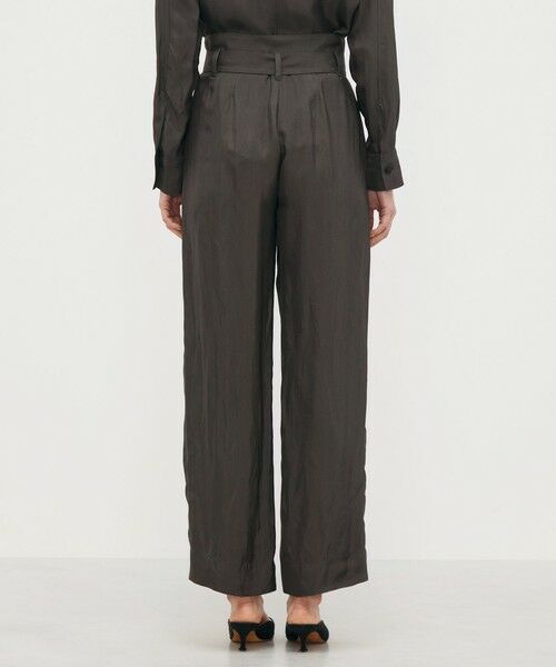 TOMORROWLAND / トゥモローランド カーゴパンツ | レーヨンハウンドトゥース ベルテッド2タックパンツ | 詳細4