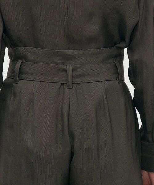 TOMORROWLAND / トゥモローランド カーゴパンツ | レーヨンハウンドトゥース ベルテッド2タックパンツ | 詳細6