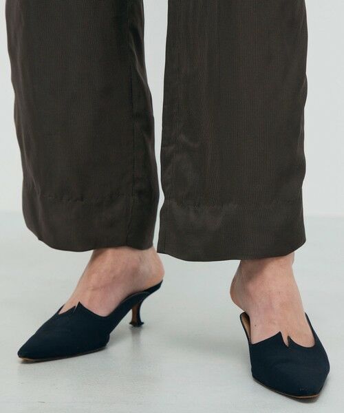 TOMORROWLAND / トゥモローランド カーゴパンツ | レーヨンハウンドトゥース ベルテッド2タックパンツ | 詳細8