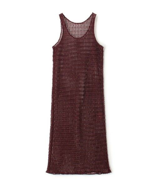 TOMORROWLAND / トゥモローランド ロング・マキシ丈ワンピース | ラッセルレース ノースリーブワンピース（39 ボルドー）