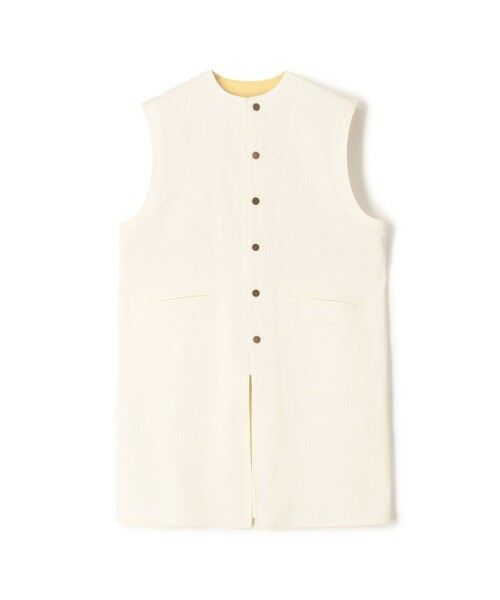 TOMORROWLAND / トゥモローランド ベスト | ビンテージピケ ミドルベスト（11 ホワイト）