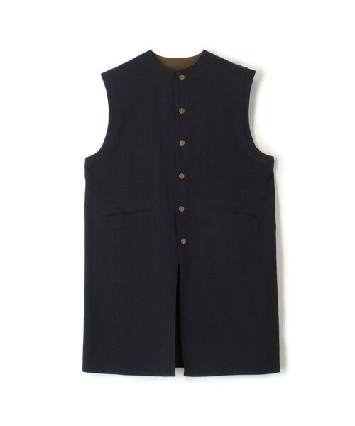TOMORROWLAND / トゥモローランド ベスト | ビンテージピケ ミドルベスト（69 ネイビー）