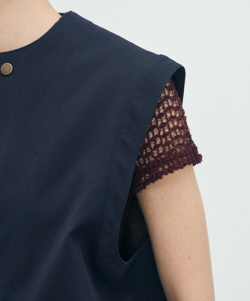 TOMORROWLAND / トゥモローランド ベスト | ビンテージピケ ミドルベスト | 詳細10