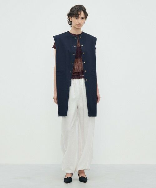 TOMORROWLAND / トゥモローランド ベスト | ビンテージピケ ミドルベスト | 詳細2