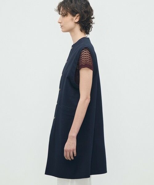 TOMORROWLAND / トゥモローランド ベスト | ビンテージピケ ミドルベスト | 詳細4