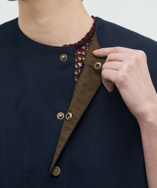 TOMORROWLAND / トゥモローランド ベスト | ビンテージピケ ミドルベスト | 詳細9