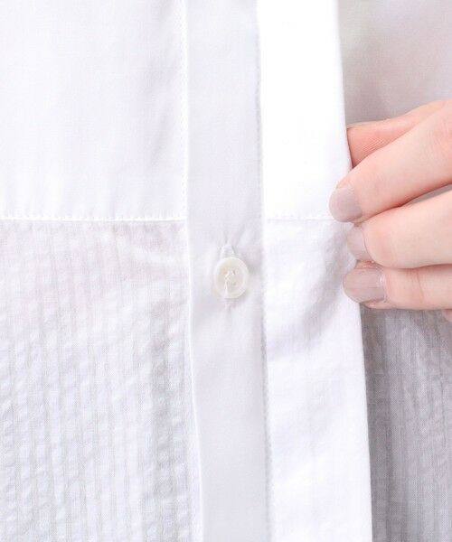 TOMORROWLAND / トゥモローランド シャツ・ブラウス | BOURRIENNE ELEGANCE SEERSUCKER シアサッカーシャツ | 詳細9