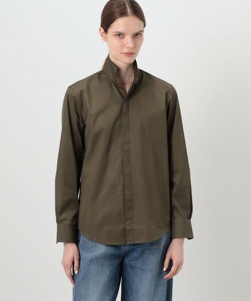 TOMORROWLAND / トゥモローランド シャツ・ブラウス | BOURRIENNE AMAZONE スタンドカラーシャツ | 詳細2