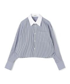 TOMORROWLAND / トゥモローランド シャツ・ブラウス | コットン ストライプクレリックシャツ