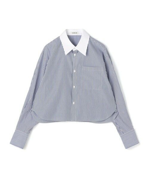 TOMORROWLAND / トゥモローランド シャツ・ブラウス | コットン ストライプクレリックシャツ | 詳細1