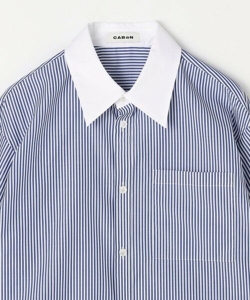 TOMORROWLAND / トゥモローランド シャツ・ブラウス | コットン ストライプクレリックシャツ | 詳細3