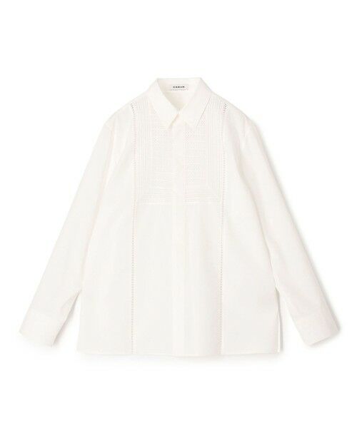 TOMORROWLAND / トゥモローランド シャツ・ブラウス | コットンタイプライター レースボザムシャツ（11 ホワイト）