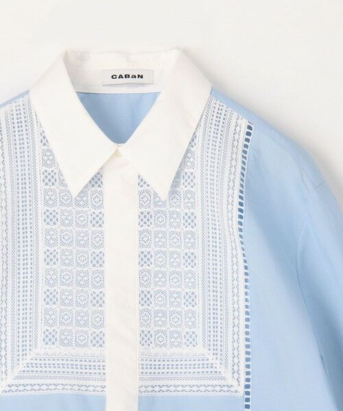 TOMORROWLAND / トゥモローランド シャツ・ブラウス | コットンタイプライター レースボザムシャツ | 詳細3