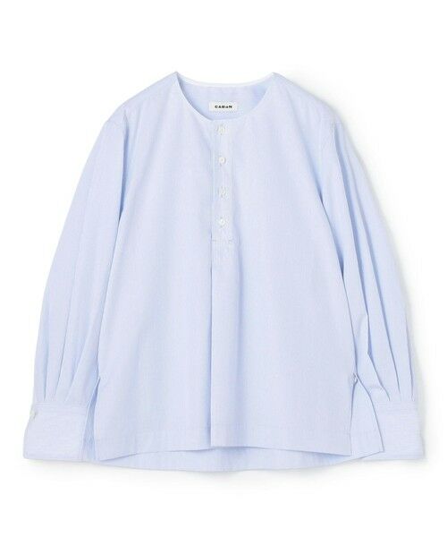 TOMORROWLAND / トゥモローランド シャツ・ブラウス | クリアコットン ボタンプルオーバーシャツ（62 ブルーストライプ）