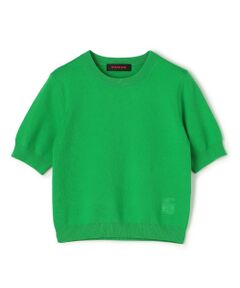 TOMORROWLAND / トゥモローランド ニット・セーター | コットンカシミヤ クルーネックハーフスリーブプルオーバー