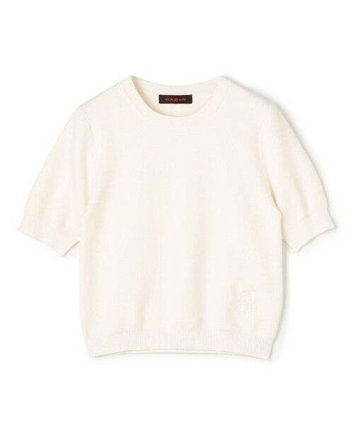 TOMORROWLAND / トゥモローランド ニット・セーター | コットンカシミヤ クルーネックハーフスリーブプルオーバー | 詳細1