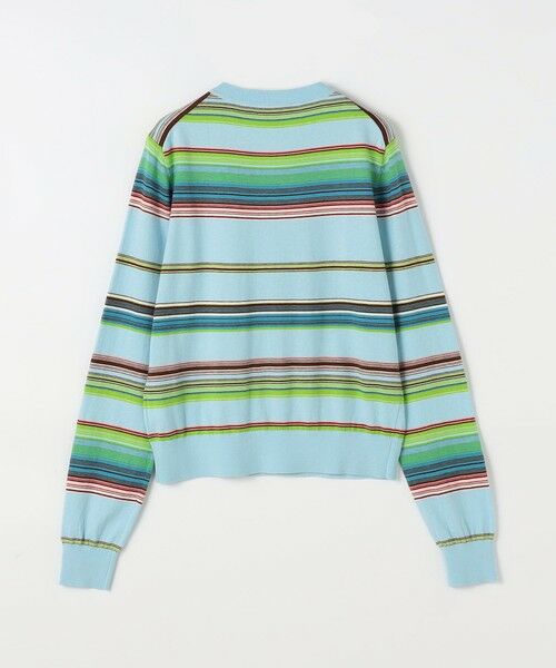 TOMORROWLAND / トゥモローランド カーディガン・ボレロ | コットンカシミヤマルチボーダー クルーネックカーディガン | 詳細2